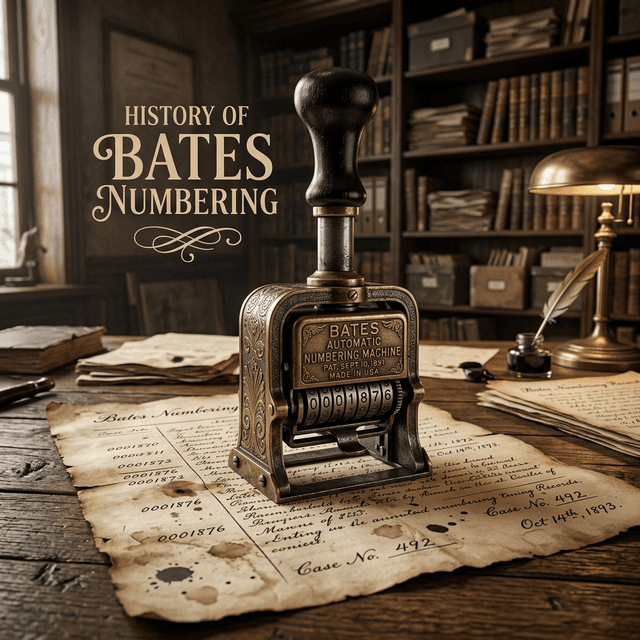 The History of Bates Numbering: From Mechanical Stamps to Digital Tools