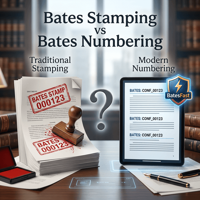 Bates Stamping vs Bates Numbering: What's the Difference?