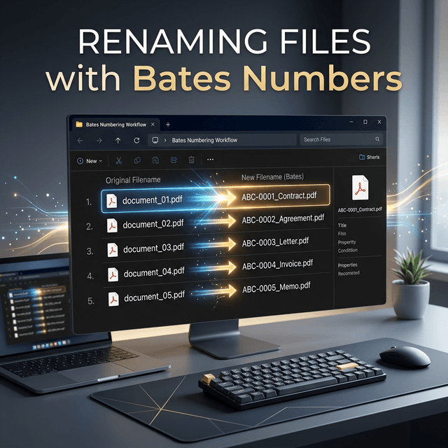 Renaming Files with Bates Numbers: Best Practices for Document Organization