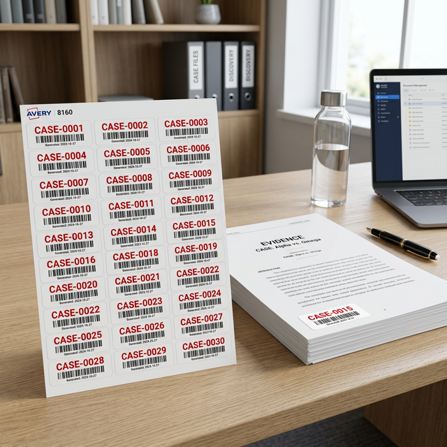 Bates Label Program: Create Bates Labels for Paper Documents | BatesFast